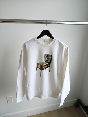 Levi’s SilverTab Pinball Machine Graphic Sweatshirt Medium White Crewneck
